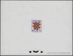 France 1951 Y&T 902 Feuillet De Luxe. Armoiries Des Provinces. Touraine - 1941-66 Wappen