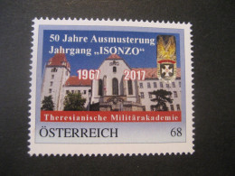 Österreich- PM Wr. Neustadt, Theresianische Militärakademie, Jahrgang "Isonzo" ** Ungebraucht - Timbres Personnalisés