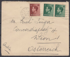 Great Britain - GB / UK 1937 ⁕ KEVIII On Cover Didsbury Manchester To Austria Wien - Cartas & Documentos