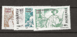 1999 MNH Romania Mi 5416-19 - Unused Stamps