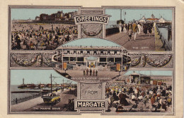 GREETINGS THE SANDS THE JETTY PAVILION & WINTER GARDENS CLIFTONVILLE FROM MARGATE THE MARINE DRIVE CONCERT PARTY MARGAT - Margate
