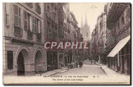 CPA Banque Bayonne La Rue Du Pont Neuf Credit Lyonnais - Banche