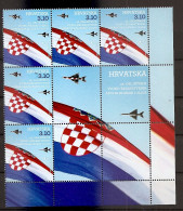 CROATIA 2020, 25  YEARS OF THE MILITARY POLICE OPERATION FLASH AND STORM,WIGNETTE,FLAG ,MNH - Croatie