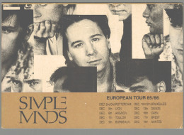 CPM - Simple Minds - European Tour 85 86 - Non Classés