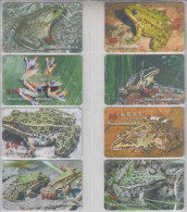 ISRAEL FROG SET OF 8 PHONE CARDS - Autres & Non Classés