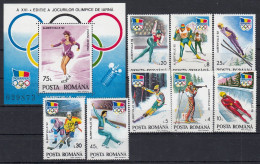 Roumanie 1992 - JEUX OLYMPIQUES D'HIVER ALBERTVILLE - BF + Serie - MNH - Invierno 1992: Albertville