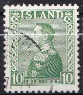 IS033A – ISLANDE – ICELAND – 1937 – KING CHRISTIAN X – SG # 220 USED 28 € - Gebraucht