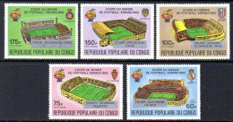 Congo A 298/301 Mondial Football España 82, Surchargés Vaiqueurs - 1982 – Espagne