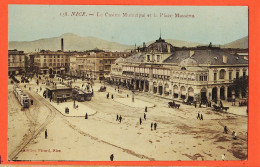 03542 / NICE (06) Le Casino Municipal Et La Place MASSENA 1910s Edition PICARD 158 Alpes-Maritimes - Places, Squares