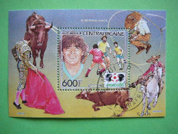 Soccer - World Cup - 1986 – Mexico # Central African Republic # 1986 Used #bl.327 Football - Maradona - 1986 – Mexiko