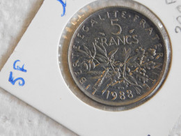 France 5 Francs 1988 SEMEUSE (923) - 5 Francs