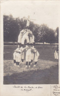 CARTE PHOTO JE CROIS ,, De "" SOCIETE DE LA ROCHE SUR YON AU TRAVAIL "" ,  Gymnastique - La Roche Sur Yon