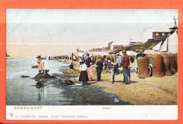 08980 / ⭐ ZANDVOORT Noord-Holland Strand Rieten Strandhuisje Scene Plage Cabine Osier 1900s TRENKLER 23 045 Netherlands - Zandvoort