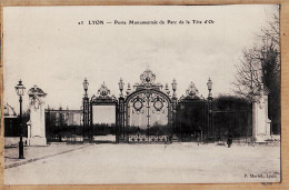 08898 / ⭐ Edition MARTEL N°23 -LYON VI Rhone Grille Porte Monumentale Du Parc De La TÊTE D'OR 1910s - Etat PARFAIT - Lyon 6