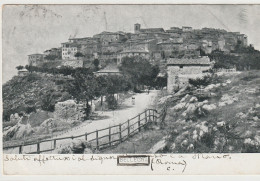 CARTOLINA DI BELLEGRA BEL PANORAMA INIZIO 900 VIAGGIATA NEL 1911 - Velletri