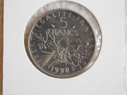 France 5 Francs 1992 SEMEUSE (927) - 5 Francs