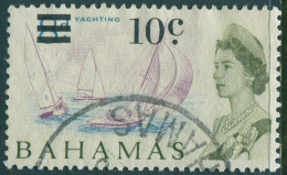 Bahamas 1966 SG279 10c On 8d QEII Yachting FU - Bahamas (1973-...)