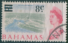 Bahamas 1966 SG278 8c On 6d QEII Development Creased FU - Bahamas (1973-...)