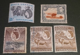 Kenya - Uganda - Tanganyik - Jaren 1950 - 5 Zegels - Kenya (1963-...)