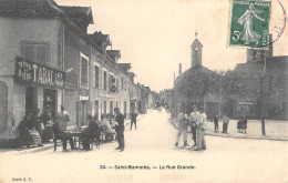 CPA 77 SAINT MAMMES / LA RUE GRANDE / CAFE TABAC - Saint Mammes