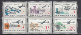 Bulgaria 1965 - Air Transport, Mi-Nr. 1583/88, Used - Gebruikt