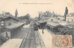 CPA 78 MAISON LAFFITTE / INTERIEUR DE LA GARE / TRAIN - Maisons-Laffitte