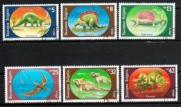 Bulgarie 1989 Animaux Préhistoriques (28) Yvert N° 3313 à 3319 Oblitéré Used - Gebruikt