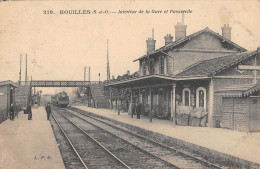 CPA 78 HOUILLES / INTERIEUR DE LA GARE ET PASSERELLE - Houilles