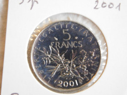 France 5 Francs 2001 BU SEMEUSE (935) - 5 Francs