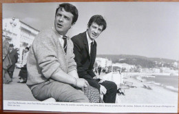 JEAN PAUL BELMONDO AVEC SON FRERE ALAIN GRAND FORMAT - Famous People