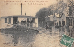 Delcampe - CPA 78 SARTROUVILLE / INONDATIONS 1910 / BORDS DE LA SEINE / AVAL - Sartrouville