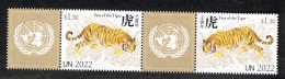 Nations Unies 2022 Année Du Tigre - Ongebruikt