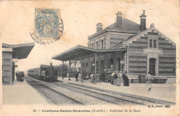 CPA 78 CONFLANS SAINT HONORINE / INTERIEUR DE LA GARE / TRAIN - Conflans Saint Honorine