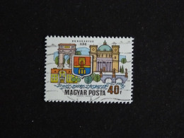 HONGRIE HUNGARY MAGYAR YT 2051 OBLITERE - LES VILLES DE LA GRANDE COURBE DU DANUBE / VAC - Used Stamps