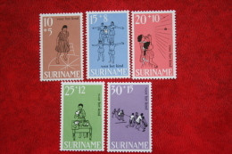 Kinderzegels Child Welfare Enfant Kinder; NVPH Nr: 505-509 Mi 548-552 ; 1968 MNH / Postfris SURINAME / SURINAM - Surinam ... - 1975