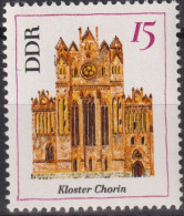 1967 DDR, ** Mi:DD 1247, Yt:DD 944, Kloster Chorin, Bedeutende Bauten (I) - Klöster