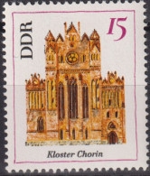 1967 DDR, ** Mi:DD 1247, Yt:DD 944, Kloster Chorin, Bedeutende Bauten (I) - Abadías Y Monasterios