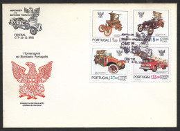 Portugal FDC 1981 Sapeurs-pompiers Cachet Funchal Madeira Firefighters FDC Madeira Island First Day Postmark - Firemen