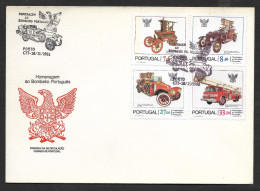 Portugal FDC 1981 Sapeurs-pompiers Cachet Porto Firefighters FDC Oporto First Day Postmark - Firemen