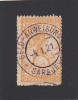 BRIEFMARKE  MIT  STEMPEL "GELD - ANWEISUNG SARAJEVO". - Used Stamps