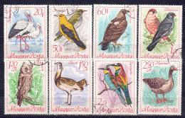 Ungarn 1968 - Vögel, Nr. 2398 A - 2405 A, Gestempelt / Used - Used Stamps