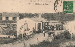 Longeville * Le Café De La Plage Et La Plage * Villageois - Autres & Non Classés