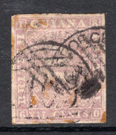 British Guiana 1860-63 Ship - Thick Paper - P.12 - 8c Brownish-rose Used (SG 34) - Faults - British Guiana (...-1966)