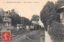 CPA 78 VILLENNES SUR SEINE / LIGNE DE MANTES / TRAIN - Villennes-sur-Seine