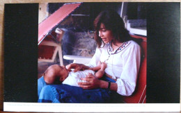 FRANCOISE HARDY ET SON FILS THOMAS BEBE GRAND FORMAT - Famous People