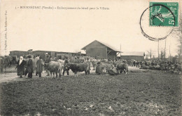 Bournezeau * Embarquement Du Bétail Pour La Villette * Gare Train Wagons * Ligne Chemin De Fer Vendée - Autres & Non Classés