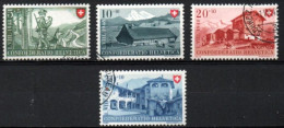 SCHWEIZ, SUISSE 1948, Mi 508  - 511 YT 457  - 460,  BUNDESFEIER PRO PATRIA, OBLITÉRÉS , GESTEMPELT - Oblitérés