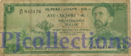 ETHIOPIA 1 DOLLAR 1961 PICK 18a FINE - Aethiopien