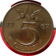 1967   - 5 Cents Juliana  Pays-Bas - 1948-1980: Juliana