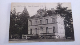 Carte Postale Ancienne ( S7 ) De Bléré , Le Chateau De Fossambault ( Pli Au Centre De La Carte ) - Bléré